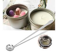 HWGING Cuillère à Mélanger Multifonction à Long Manche en Acier Inoxydable, pour café, thé, Bougie de Cire (Cuillère mélanger long manche)