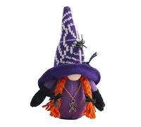 HWGING Halloween nain peluche lutin poupée sans visage sorcières chapeau nains GNOME figurine Halloween décoration de table Halloween