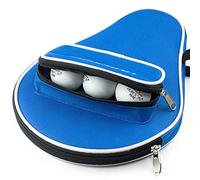 HWGING Housse de protection pour raquette de tennis de table avec poche de rangement pour balle de tennis de table - Doublure intérieure imperméable