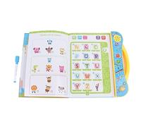 HWGING Livre d'apprentissage électronique, Livre Sonore Interactif pour Enfants, Jouet éducatif Espagnol et Anglais avec Son Tactile, Expérience Immersive