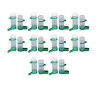 HWGING Lot de 10 distributeurs d'eau pour cage à oiseaux, distributeur d'eau de 140 ml et distributeur de nourriture pour oiseaux de 150 ml, avec clips pour oiseaux et perroquets