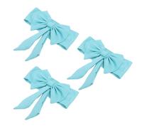 HWGING Lot de 10 Nœuds élastiques pour Chaise de Mariage, Décoration Universelle pour Fête, Cérémonie, Réception, Banquet (Bleu)