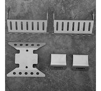HWGING Lot de 5 plaques de protection d'essieu en acier inoxydable pour Axial SCX10 III AXI03007 RC Crawler