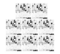 HWGING Lot de 8 panneaux de fond à paillettes carrées pour décoration de fête d'anniversaire, de mariage (argenté)