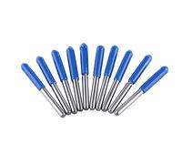 HWGING Machine de Coupe, Router Bit Set 10Pcs 3.175Mm End Mill CNC Fraise Outils de Coupe Double Flûtes Droites Router Bit