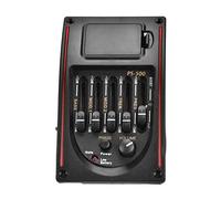 HWGING Micro Guitare 14 × 11 × 6 Eq Ps-500, égaliseur 5 Bandes, Accordeur Numérique pour Guitare Acoustique