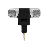 HWGING Mini Microphone Stéréo, Prise Jack Plaquée Or 3.5Mm, pour PC Portable, Caméra MD