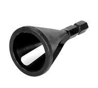 HWGING Outil D'ébavurage en Acier Inoxydable Noir 8 * 4 * 3, Outil de Réparation de Bavure, Dispositif de Chanfrein Externe, D'ébavurage de Goujon