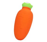 HWGING Petit Sac de Bouillotte pour Compresse Chaude et Froide avec Couvercle, Mini Bouillotte Portable Chauffe-mains en Forme de Carotte