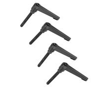 HWGING Poignées Réglables à Filetage Mâle - 4 Boutons de Machine en Métal, Poignée de Fixation Réglable, Filetage Mâle M6 (Longueur de vis 16MM)