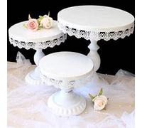 HWGING Présentoir à Gâteaux, Figurine de Plateau à Gâteaux, Présentoir Desserts, Cupcakes, Coffret D'accessoires, Récipient Fruits, Bonbons, Fruits, Gâteau, thé de L'après-midi, Assiette Bonbons,