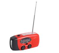 HWGING Radio Solaire à Manivelle, Radio d'urgence Météo AM FM NOAA avec Batterie 1200 MAh, Lumière LED, Fonction Batterie Externe, pour la Survie en Camping en Plein Air