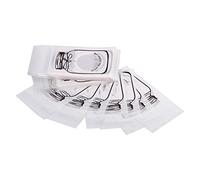 HWGING Sac D'emballage Cadeau en Plastique, 4 Couleurs, 100 Pièces/paquet, Jolis Bonbons, Biscuits, Biscuits, Fournitures de Fête, Nouveau (7 * 10+3 Blanc)