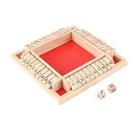 HWGING Tableau Numérique éducatif en Bois, Jeu Familial Traditionnel, Dés à Boire, Jouet d'apprentissage Précoce, Jeu Traditionnel Shut The Box pour Enfants