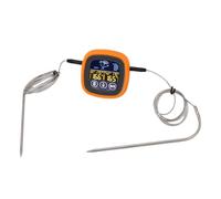 HWGING Thermomètre à Viande Numérique Thermomètre Tactile 2 Sondes pour Grill & Four, BBQ avec Minuterie, Dinde au Poulet au Bœuf D'eau