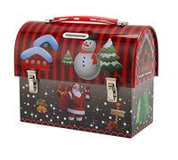 HWGING Tirelire en étain de Noël, Coffre-Fort à Main, Boîte à Bonbons, Boîte à Monnaie, Coffre-Fort, à Monnaie, Mini Valise à Jouets, Emballage, d'anniversaire en étain