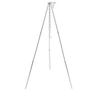 HWGING Trépied de Camping, Trépied de Cuisine Portable en Plein Air avec Chaîne Suspendue Réglable, Support de Gril, Accessoire de Batterie de Cuisine