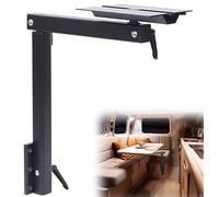 HWHongRV Pied de Table à Fermeture éclair - Pivotant à 360 ° - en Alliage d'aluminium de qualité supérieure - Amovible - Accessoire de Camping-Car réglable - pour Camping-Car, Ponton, Camion