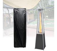 HWI Housse de chauffage en verre étanche 210D pour tube de chauffage en forme de pyramide - Robuste - Pour parasol chauffant en extérieur, (3145645)