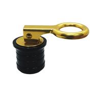 HWIMARINE Livewell Bouchon de vidange de bateau en laiton à vis avec poignée de compression, verrouillage en place pour yacht (2,5 cm)