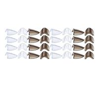 HWIREUIGT 16 Paires de Lunettes de Sécurité Lunettes de Protection Latérales Slip Clear Flexible Slip sur Shield Convient Aux Petites Lunettes Moyennes