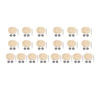 HWIREUIGT 20 Ensembles de Connecteurs de Joints de Poupée, Joints à Goupilles Fendues et Disques en Panneaux de Fibres de Bois, Boulons D'Engagement Mobiles, Accessoires de Poupées, 35 mm