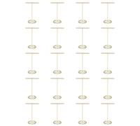 HWIREUIGT 20X Boucle d'oreille Présentoir de Boucles d'oreilles en Or Boucles d'oreilles en Forme de T Vitrine Golden Large
