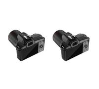 HWIREUIGT 2pièces Caméra Vidéo Numérique WiFi HD D5 6400 Mégapixels Caméscope à Double Objectif 4K avec Écran Zoom 16X Appareil Photo Reflex Numérique sans Carte Mémoire