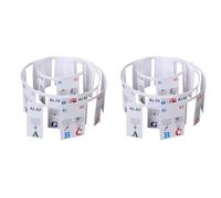 HWIREUIGT 2X Autocollants pour Clavier de Piano Grand/Piano ÉLectrique 88 Touches Stave Notation Note Strip Label Symbole pour les ÉTudiants DéButants