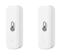 HWIREUIGT 2X Capteur de TempéRature et D'Humidité WiFi Tuya Capteur D'Humidité IntéRieure Surveillance par Application pour Home Assistant