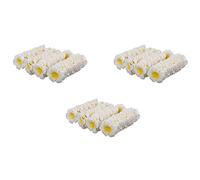 HWIREUIGT 300 Pièces Séries Mousse Blanche Frangipanier Hawaïen Artificiel Plumeria Fleur Pétales Casquette Chapeau de Cheveux Couronne Bricolage Décoration de Mariage 5 cm