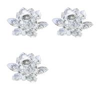 HWIREUIGT 3X Une Figurine de Fleur de en Cristal, Décoration de Mariage pour la Saint-Valentin, Collection Artisanale en Verre, Ornements de Table, Cadeau Souvenir