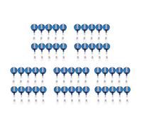 HWIREUIGT 50 Bobine Rétractable ID Badge Longe ÉTiquette de Nom Porte-Carte Clé Clip de Ceinture Couleur: Bleu Quantité: 50 Pcs