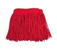 Franges à Coudre 1 mètre 10-30 cm daim gland frange garniture ruban dentelle garniture for vêtements sac rideau danse robe bricolage couture tricot accessoires(Red97,15cm)