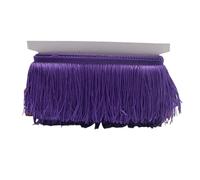 HWJFDC Franges à Coudre 9/15/20/28 cm Gland Frange Garniture Polyester Longues Franges Couture for Vêtements Robe Rideau Ruban Glands for Artisanat Accessoires(Purple,28cm)