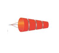 HWJFDC Girouette Manche à Vent extérieure, Mesure de la Direction du, Ceinture réfléchissante, girouette Anti-déchirure, for aéroport, Aviation, Jardin, Ferme, 60/80/100cm(Red-Gray-L)