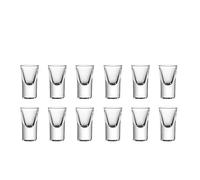 HWJFDC Verre Shooter Lot de 12/6/2 Verres à Liqueur de 15 ML, Verres à Liqueur à Fond épais, Verres Transparents, Verres à Liqueur forts, Petits Verres à vin Baijiu(12pcs)