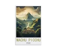 HWJJUII Machu Picchu Poster mural vintage sur toile pour chambre à coucher Motif Pérou 20 x 30 cm