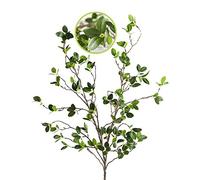 HWL Plante Artificielle 109,9 cm Branches Vert Feuille Décoration de Jardin Bureau Maison 2 pcs