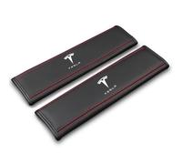 HWLHWTSN Rembourrage de Sangle de sécurité Voiture, pour Tesla Model 3 Model S Model X Model Y Coussinets de Ceinture de Sécurité pour Voiture,Accessoires Intérieurs Automobiles