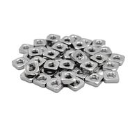 HWM3D Lot de 50 écrous carrés M3nS M3 fins pour imprimantes 3D PRUSA - Acier inoxydable A2 - DIN562, épaisseur 1,8 mm