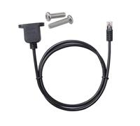 Hwmsza Câble d'extension RJ11 RJ12 6P6C Femelle à Montage sur Panneau mâle 6P6C(0.15M)