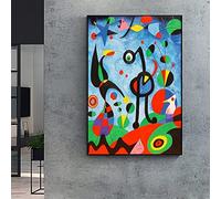 HWNU Toile Peinture Célèbre Peinture Le Jardin 1925 par Jeanne Miró Image De Mur Abstrait pour La Décoration Murale De Maison De Bureau De Salon sans Cadre (60cm x 80cm Pas de Cadre)