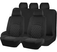 hwojjha Couvre-sièges pour Mini JCW Countryman All4 2018-2025 | Couvre-sièges, sections avant profilées, couverture de banquette, zones d’appuie-tête séparées, aspect à panneaux