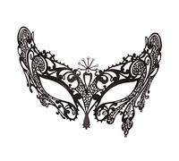 Hworks Demi-masque de cosplay en métal pour Halloween