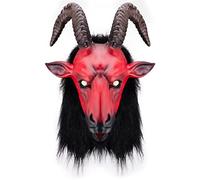 Hworks Masque antilope en latex pour Halloween Cosplay