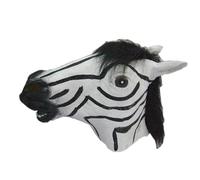 Hworks Masque de cosplay zèbre en latex pour Halloween