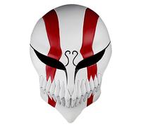 Hworks Masque de déguisement de cosplay Anime Bleach Edition Collector Kurosaki Ichigo Masquerade Résine Cosplay Demi-masque