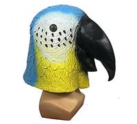Hworks Masque de déguisement en latex pour déguisement d'Halloween Motif perroquet