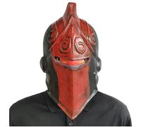 Hworks Masque intégral en latex Motif chevalier rouge